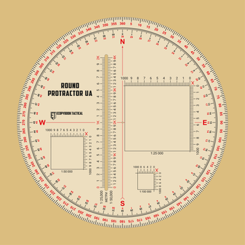 Лінійка PROTRACTOR ROUND UA d=130 mm