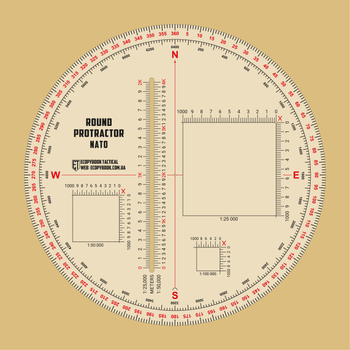 Линейка PROTRACTOR ROUND NATO d=130 mm