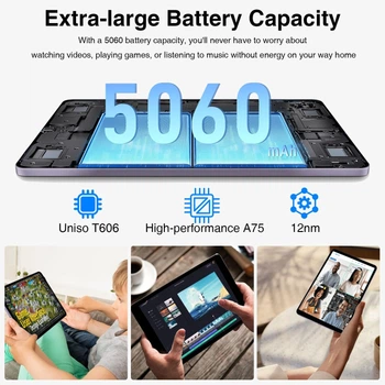 Планшет 8.4" Full HD DOOGEE T20 Mini 9/128Gb 4G 2-SIM 8 ядер Android 13 5060 mAh Фиолетовый