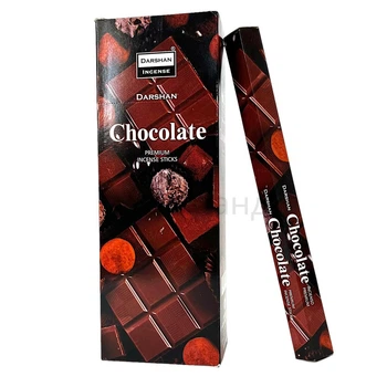 Набор благовоний Chocolate Шоколад Darshan 6 шестигранников Аромапалочки 21791K