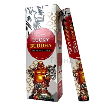 Набор благовоний Lucky Budha Счастливый Будда Darshan 6 шестигранников Аромапалочки 35898K