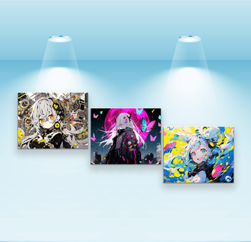 Серія постерів Riviera Blanca Anime girl 40x50 см х 3 шт (PS-189)
