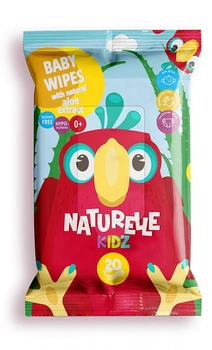 Вологі серветки дитячі Naturelle kidz, алоє, 20 шт
