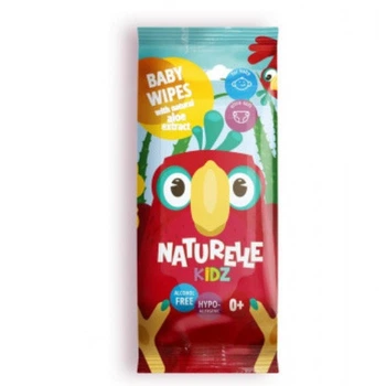 Влажные салфетки детские Naturelle kidz, алое, 10 шт