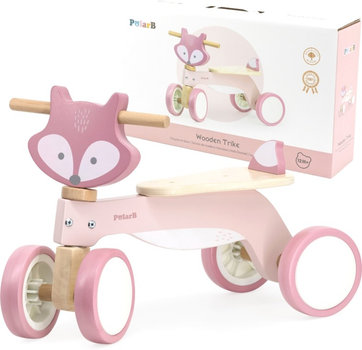 Біговел Viga PolarB Wooden Trike Біло-рожевий (6971608442407)