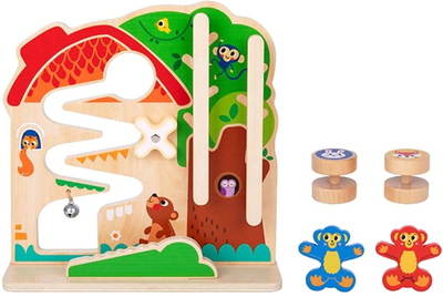 Tablica manipulacyjna Tooky Toy Montessori Labirynt (6972633374749)