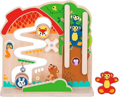 Tablica manipulacyjna Tooky Toy Montessori Labirynt (6972633374749)