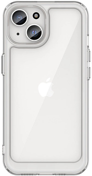 Etui Hurtel Outer Space z elastyczną ramką do iPhone 15 Transparent (9145576279601)