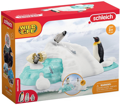 Ігровий набір Schleich Wild Life Розваги родини пінгвінів 42661 (4059433761961)