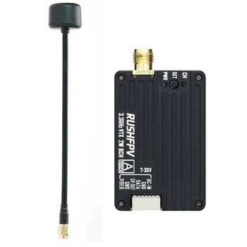 Видеопередатчик VTX 3.3G 2W 16CH RUSHFPV 3G3 + антенна в комплекте, для FPV дронов