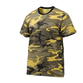 Футболка армейская камуфляжная тактическая ROTHCO USA Stinger Yellow Camo M