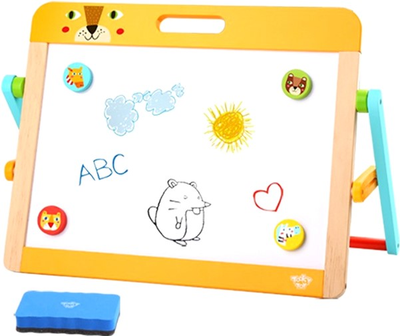 Двусторонняя доска Tooky Toy 2 в 1 Animal с аксессуарами (6970090042058)