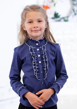 Школьная блузка Свит блуз в синем цвете мод. 5021 р.122 (991315930)