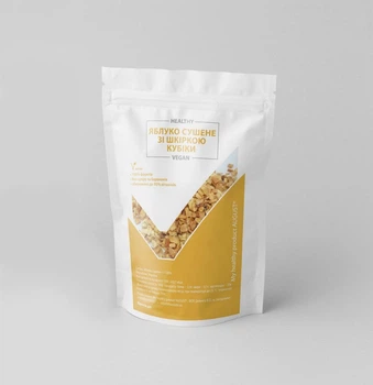 Яблоко сушеное с кожурой кубик, 60г My healthy product AUGUST