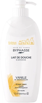 Крем-уход для душа Byphasse Caresse Shower Cream Vanilla Flower Цветы ванили 1 л (8436097093878)