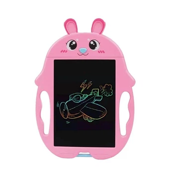 Дитячий графічний планшет для малювання Animals Writing Tablet LCD зі стилусом рожевий