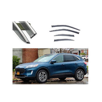Дефлекторы окон (ветровики) из нержавеющей стали 3D на Ford Escape (2020-н.в) 4 шт. FLY, BFDRJ2023-W/S