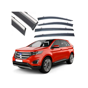 Дефлекторы окон (ветровики) из нержавеющей стали 3D на Ford Edge (2015-2022) 4 шт. FLY, BFDEG1523-W/S
