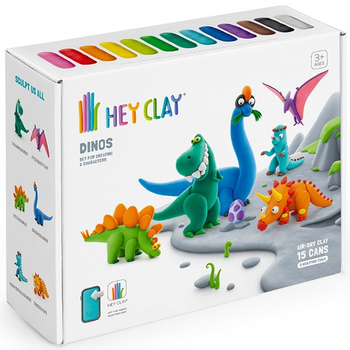 Набор Hey Clay Динозавры Пластилин + аксессуары 15 шт. (5904754607902)