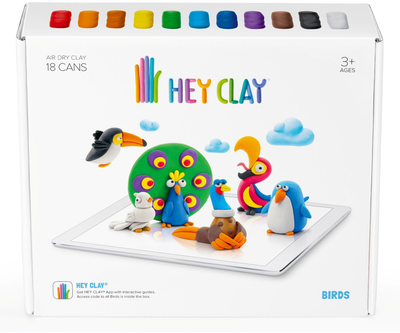 Набор Hey Clay Птицы Пластилин + аксессуары 18 шт. ( 5904754602693)