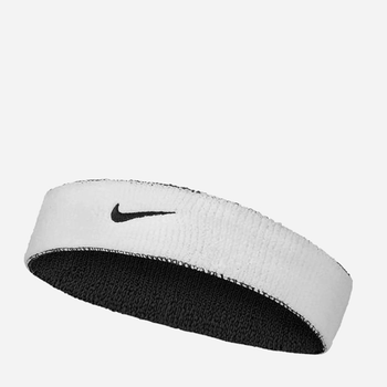 Спортивна пов'язка на голову Nike Swoosh Headband NNNB1101OS Білий/Чорний (887791012012)