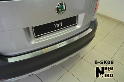 Накладка на бампер Skoda Yeti 2009- без загиба NataNiko B-SK08