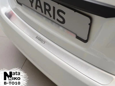 Накладка на бампер Toyota Yaris III 5D 2011-2014 без загиба без надписи NataNiko B-TO10