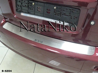 Накладка на бампер Suzuki SX4 4D 2006- без загину NataNiko B-SZ04