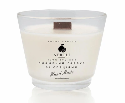 Аромасвічка соєва NEROLI Смажений Гарбуз зі Спеціями 100 мл Crystal Grace