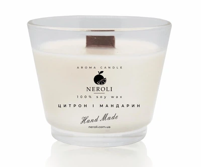 Аромасвічка соєва NEROLI Цитрон і Мандарин 100 мл Crystal Grace