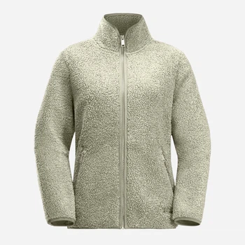 Толстовка на блискавці утеплена без капюшона жіноча Jack Wolfskin High Curl Jacket W 1708732_A0028 XS Слонова кістка (4064886348546)
