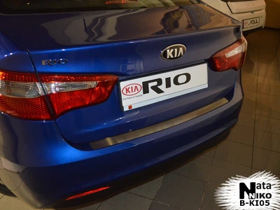 Накладка на бампер KIA Rio III 4D 2012- без загиба NataNiko B-KI05