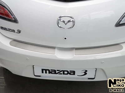 Накладка на бампер Mazda 3 II 5D 2009- без загиба NataNiko B-MA02