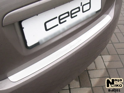 Накладка на бампер KIA Ceed I 5D 2006- без загиба NataNiko B-KI01