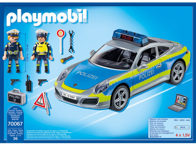 Конструктор Playmobil City Action Porsche 911 Carrera 4S Поліція 36 деталей (4008789700674)