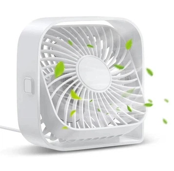 Вентилятор портативный TOPK desktop fan K50 |4,5W; 3 speed; 360 degree; USB| Белый