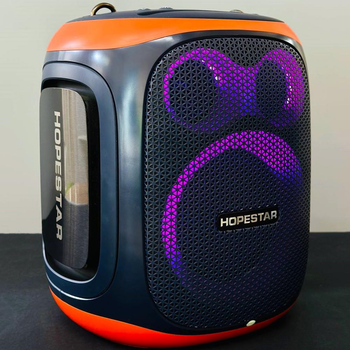 Портативна колонка HOPESTAR Party 130 з 2-ма мікрофонами Синя