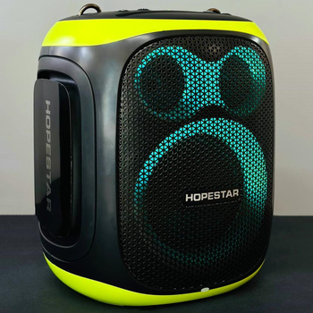 Портативна колонка HOPESTAR Party 130 з 2-ма мікрофонами Чорна