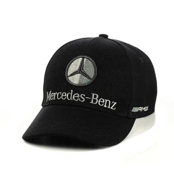 Молодежная кепка с вышивкой Мерседес (Mercedes) One-size 56-59 см Черный