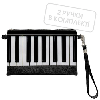 Клатч через плече Клавіші піаніно, музика 25x15 см