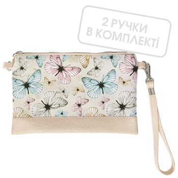 Клатч через плечо Бабочки 25x15 см