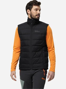 Теплий жилет чоловічий Jack Wolfskin Ather Down Vest M 1207691_6000 3XL Чорний (4064993896824)