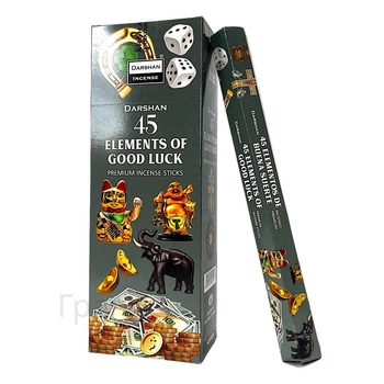 Набор благовоний 45 Elements Of Good Luck 45 элементов удачи Darshan Аромапалочки 35909K