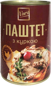Паштет з куркою VARO 390 г