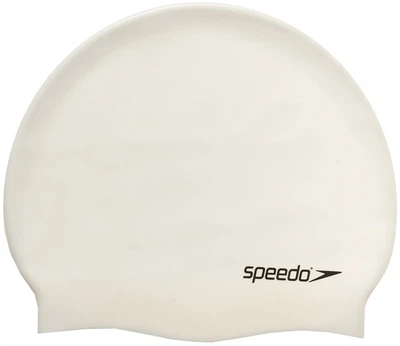 Шапочка для плавания Speedo Plain Flat Silicone Cap (8-709910010) White