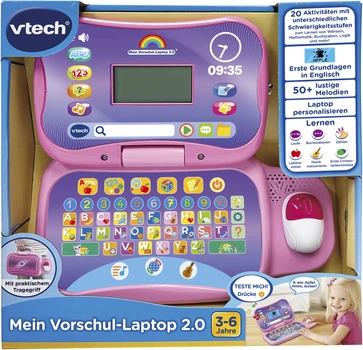 Навчальний комп'ютер Vtech Мій ноутбук 2.0 для дошкільнят Рожевий (3417765248542)