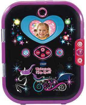 Pamiętnik Vtech Kidisecrets Selfie Music 2.0 z rozpoznawaniem twarzy Czarno-Fioletowy (3417765419744)