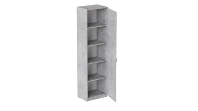 Пенал Анжело Ferrum-decor на 5 полиць з дверима 1900x500x380 ДСП Бетон 16 мм (ANG1055)