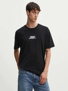 Футболка хлопковая длинная мужская Vans VN000HFFBLK1 M Черная (197065483524)