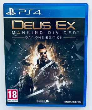 Deus Ex Mankind Divided Day One Edition, русская версия - диск для PlayStation 4, Б/У